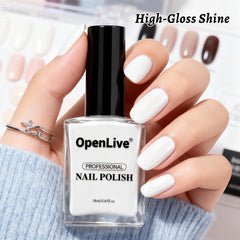 OpenLive applied on fingernails mannequin hand showing neat finish