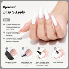 OpenLive texture droplet on swatch showing glossy finish and pigment