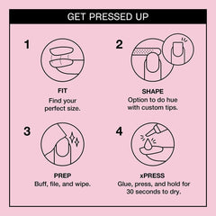 OPI 30 tips size selection layout showing custom fit benefit
