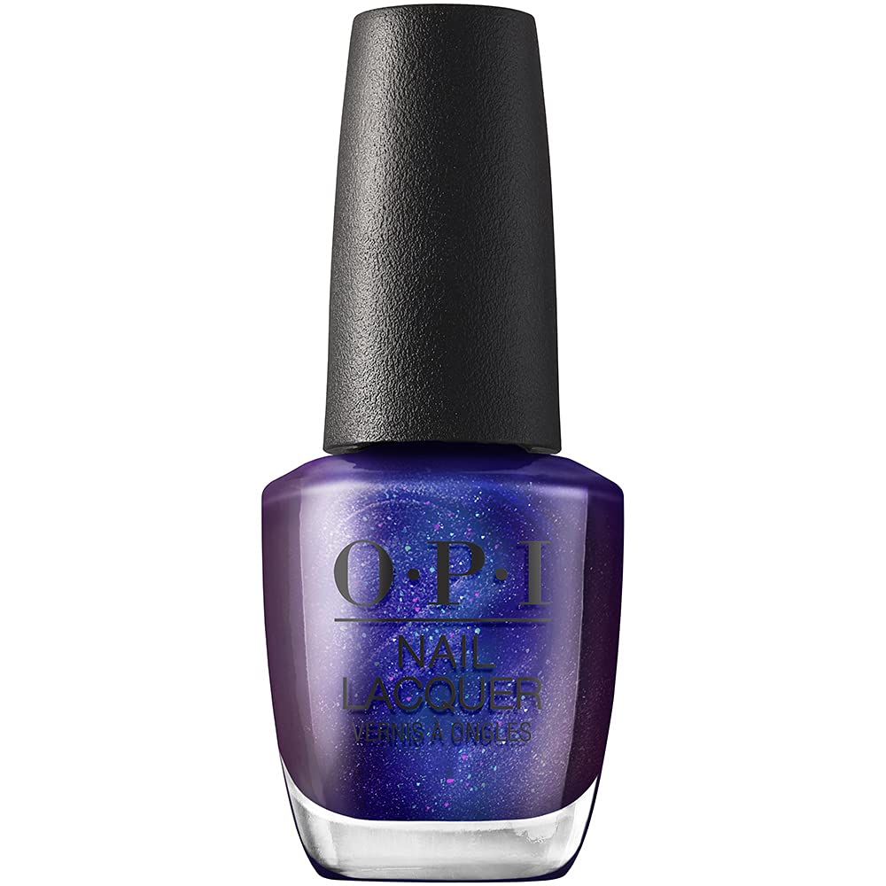 OPI bottle front view showing deep purple shimmer and salon-quality finish