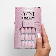 OPI application demo pressing on nails for quick salon-ready benefit
