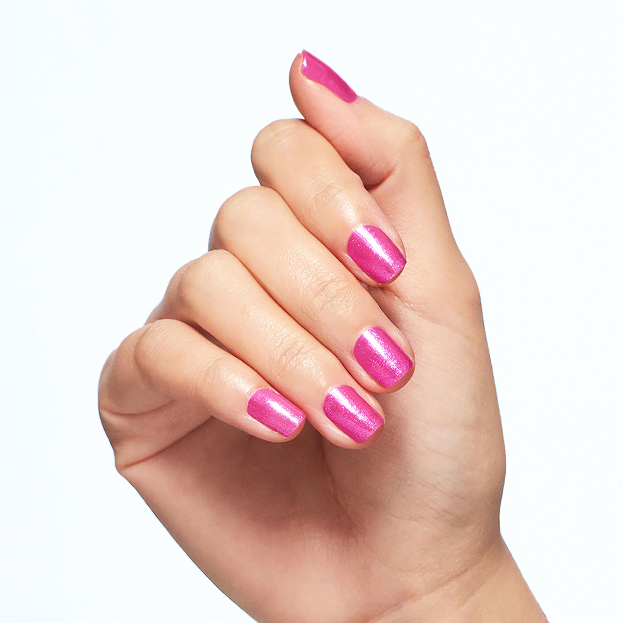 OPI polish being applied to hand demonstrating easy, salon-quality application benefit