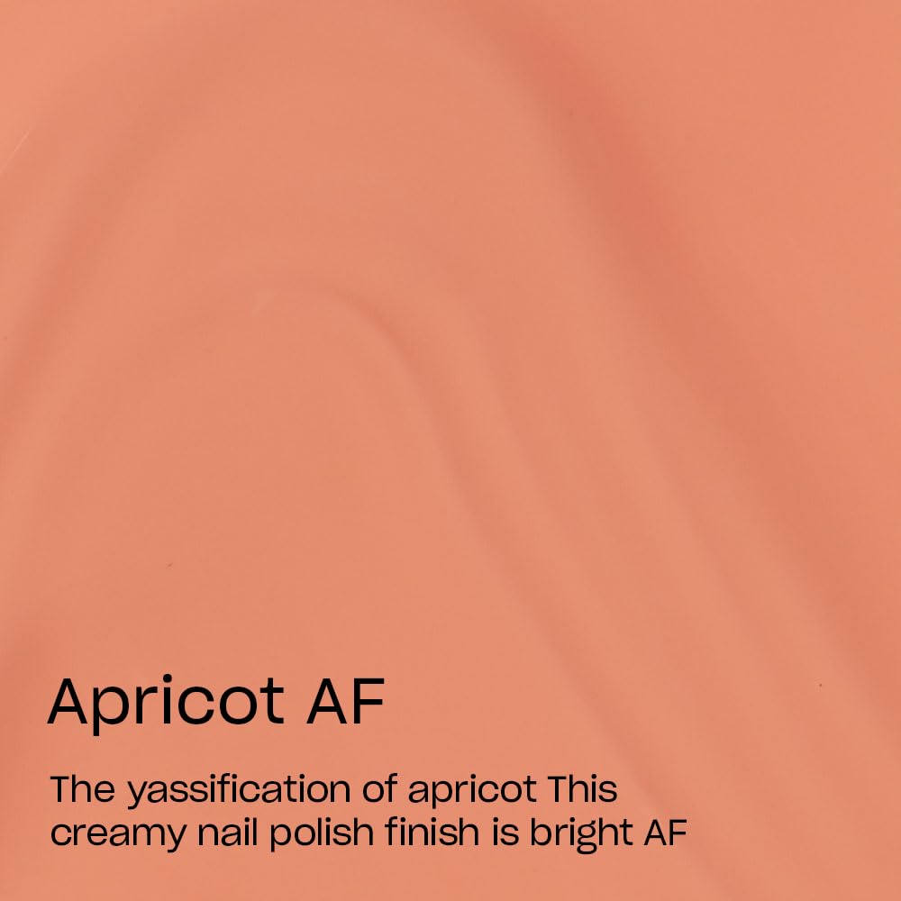 OPI brush stroke of Apricot AF demonstrating smooth, streak-free coverage