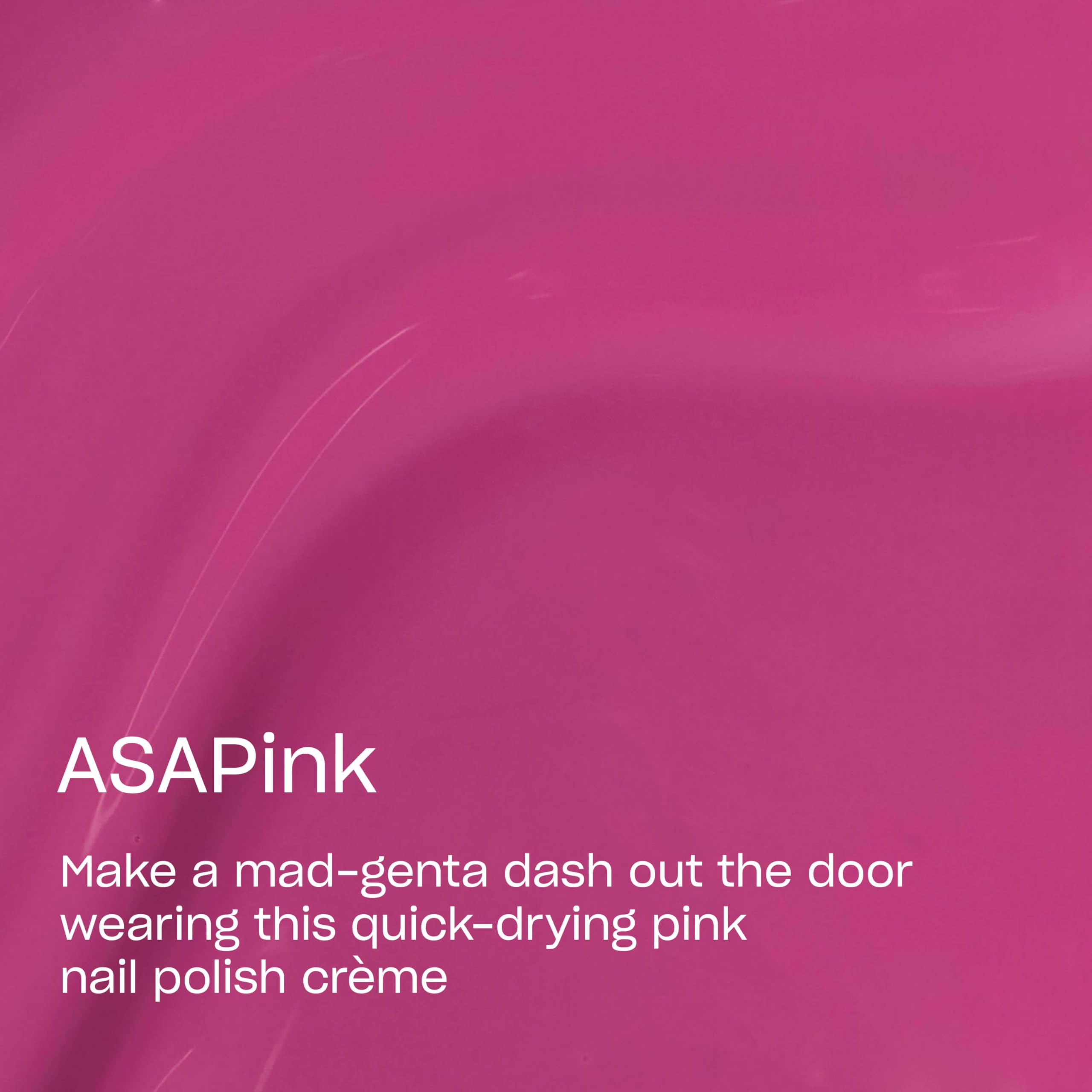OPI ASAPink bottle beside common objects showing size and easy storage benefit