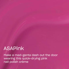 OPI ASAPink bottle beside common objects showing size and easy storage benefit