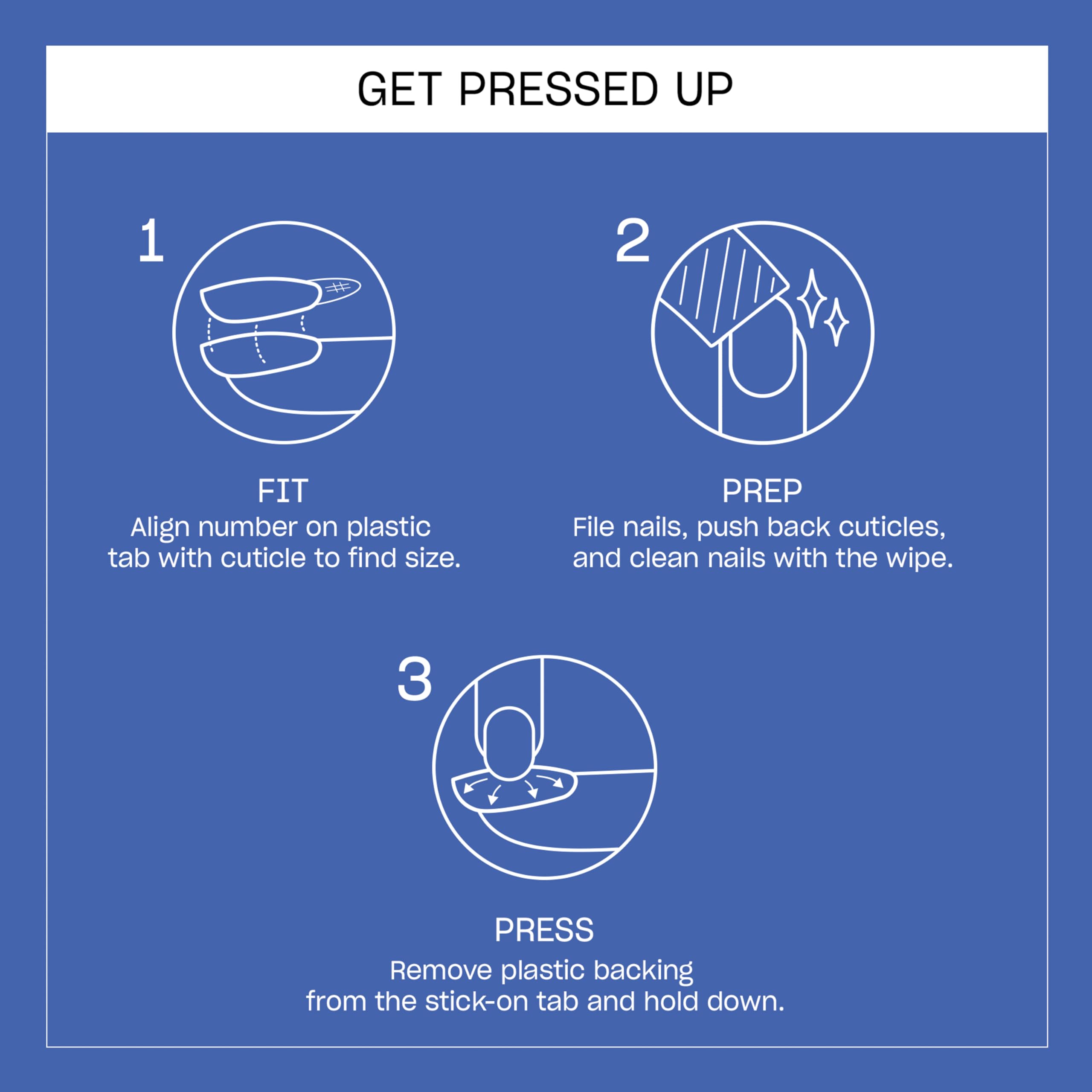OPI adhesive tab being peeled to show no-glue application and easy, mess-free use
