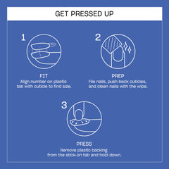 OPI adhesive tab being peeled to show no-glue application and easy, mess-free use