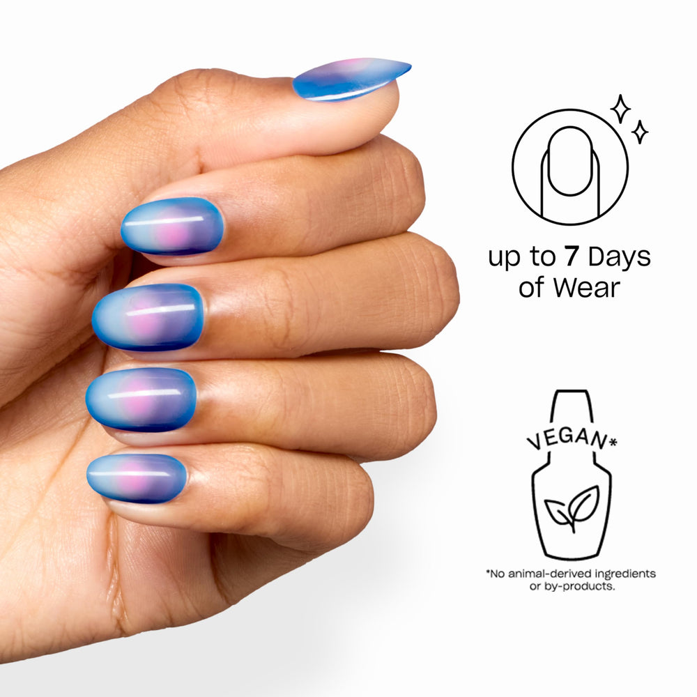 OPI multiple nail tips spread displaying variety of sizes for a custom fit benefit