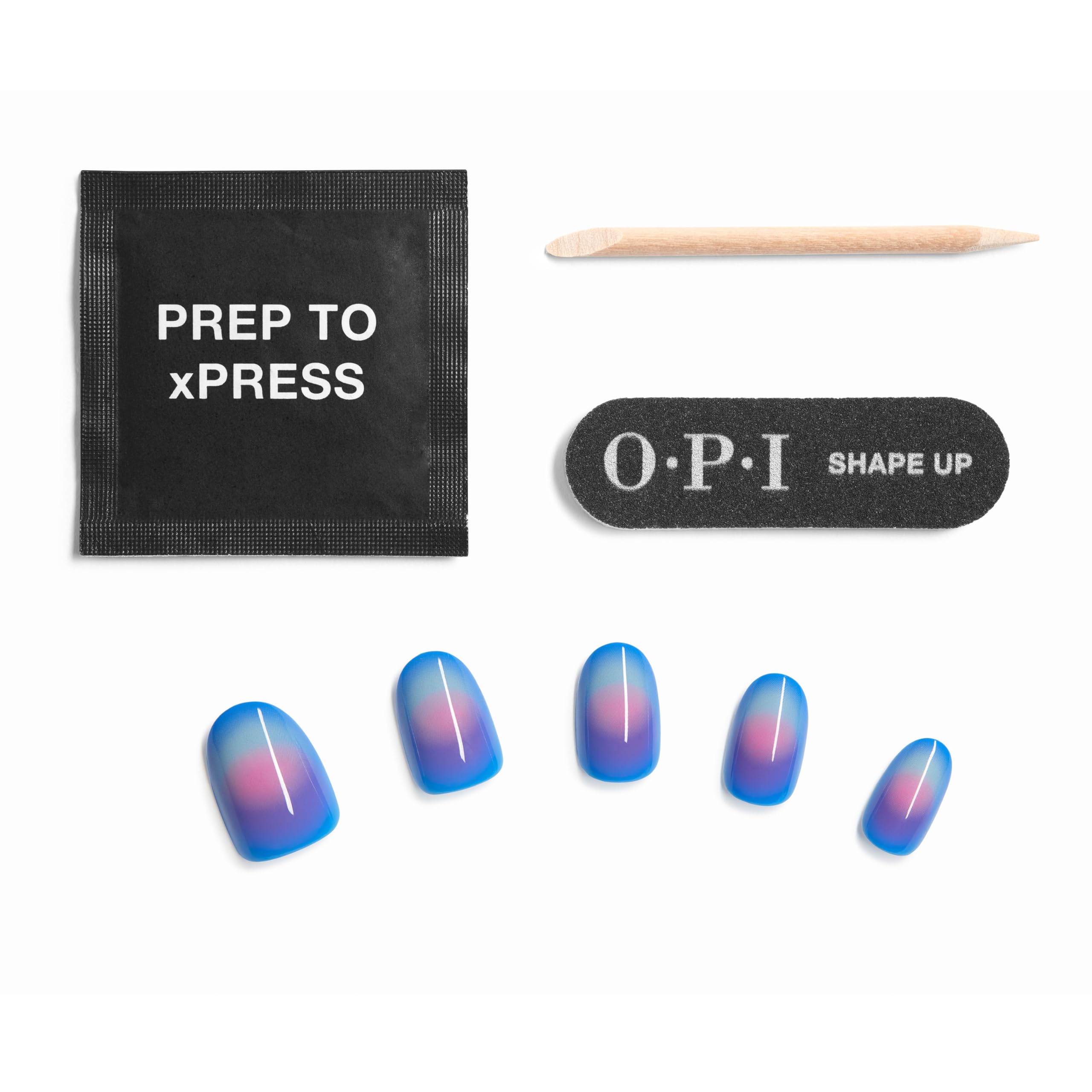 OPI nails beside ruler showing short round size for clear scale and fit guidance