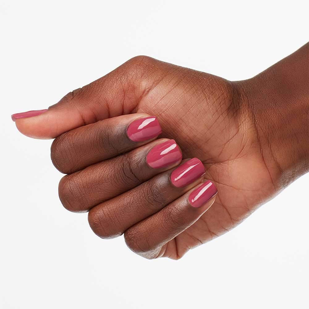OPI close-up label view highlighting product name and professional formula benefits