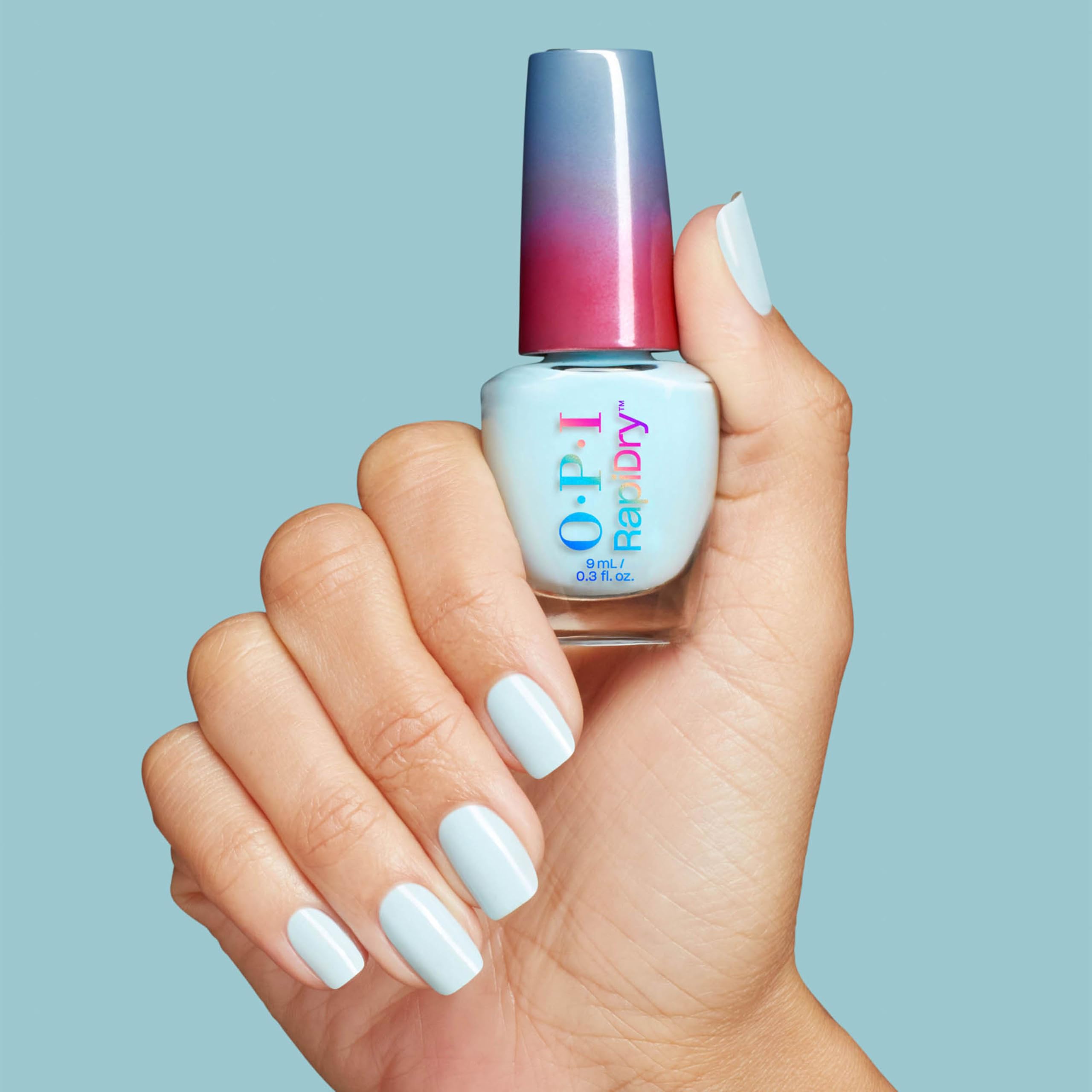 OPI removal demo with cotton pad showing damage-free polish removal