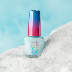 OPI bottle next to coin size comparison showing compact travel-friendly bottle