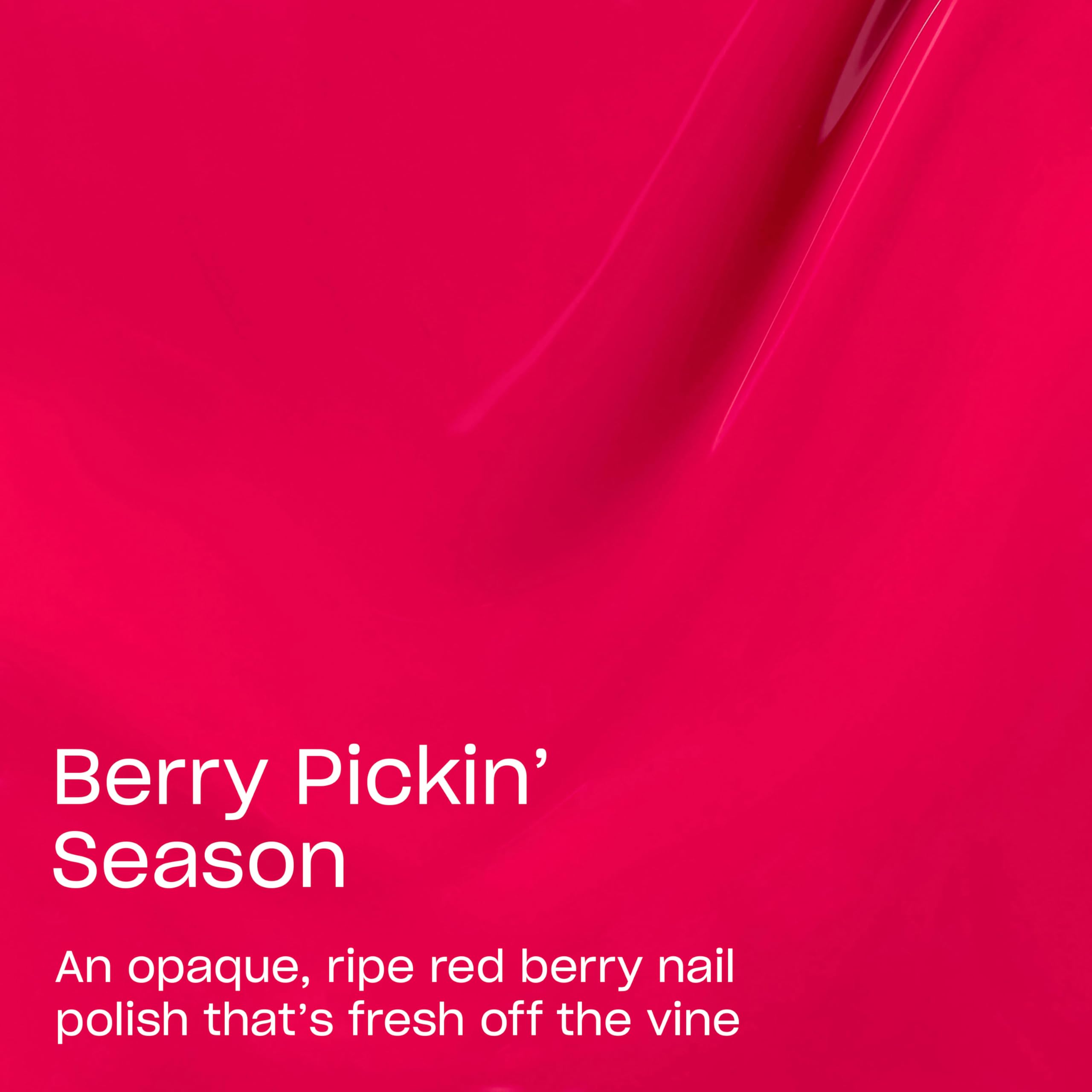 OPI brush stroke of berry red polish demonstrating smooth opaque coverage