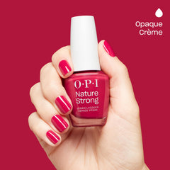 OPI finished manicure on nails illustrating glossy, long-wear appearance