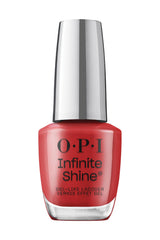OPI bottle front view showing Big Apple Red color and label, bold salon finish
