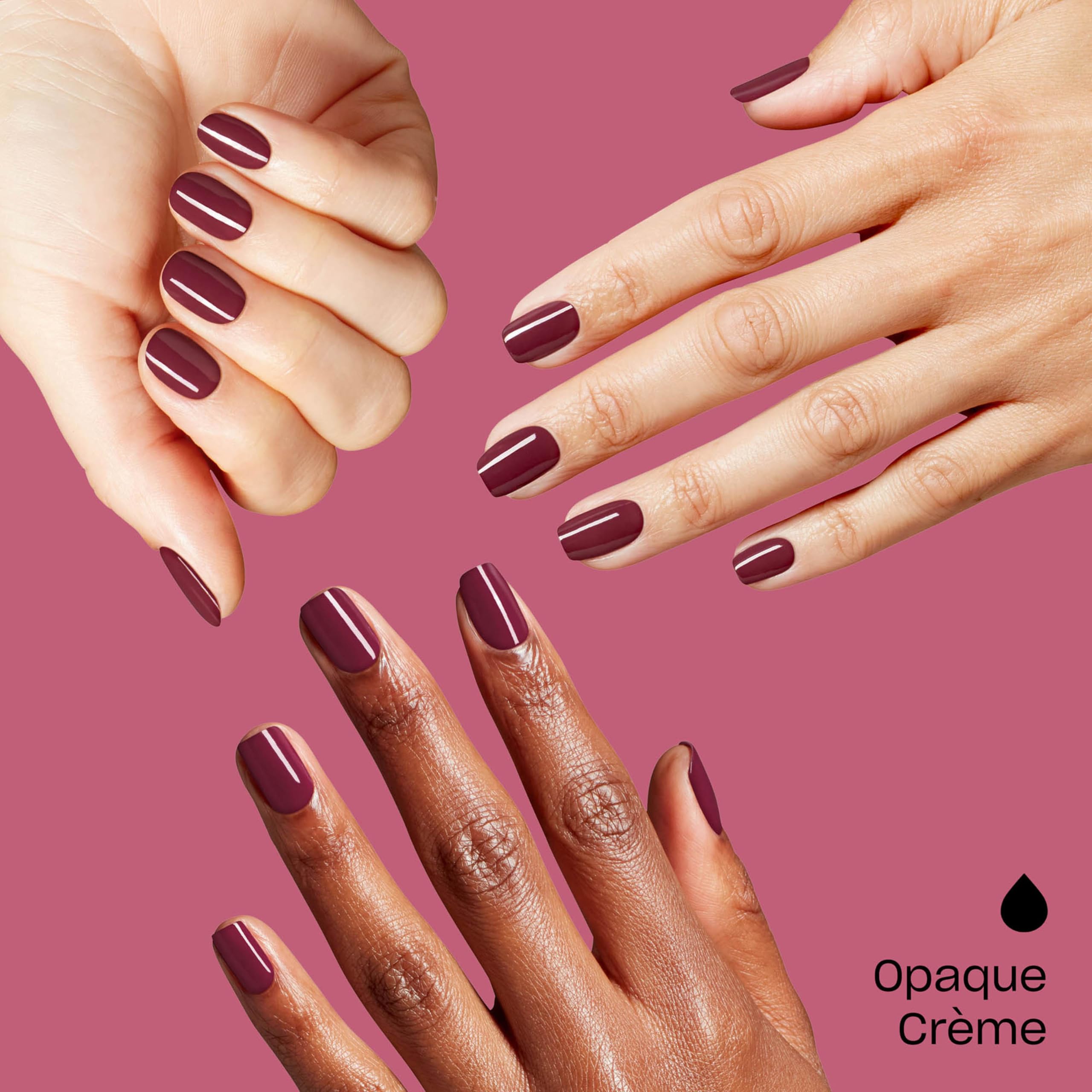 OPI bottle in hand for size comparison showing easy-at-home use and travel-friendly benefit