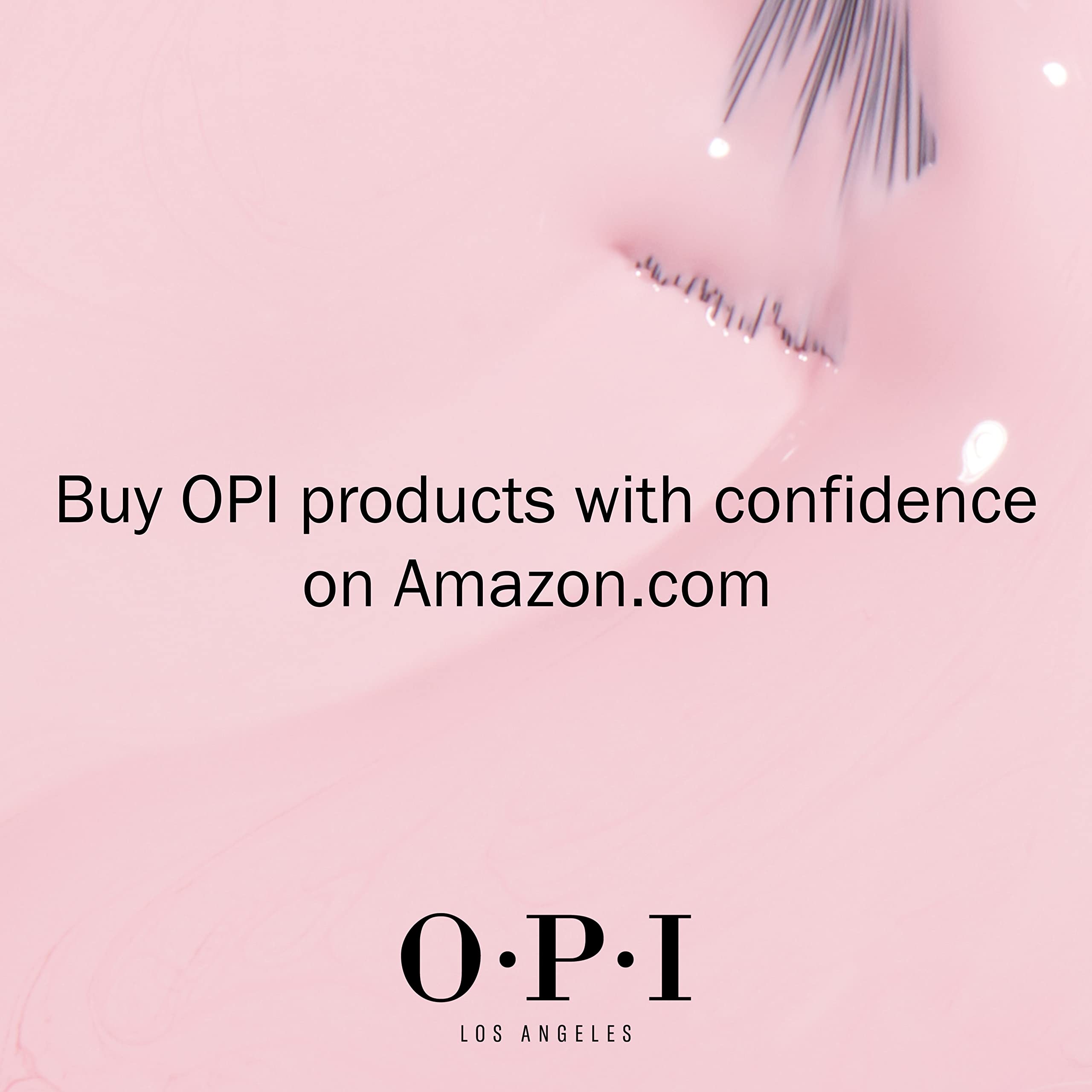 OPI product label and ingredient panel highlighting refillable system transparency