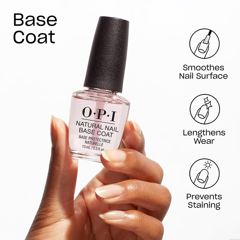 OPI brush closeup hugging nail edge for smooth, even coverage