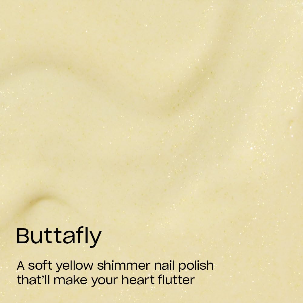 OPI brush swipe of Buttafly showing even coverage and easy application