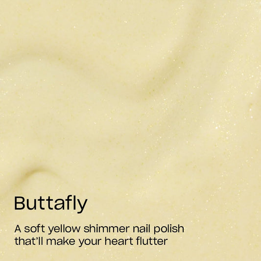 OPI brush swipe of Buttafly showing even coverage and easy application