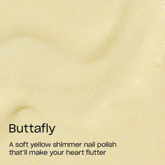 OPI brush swipe of Buttafly showing even coverage and easy application