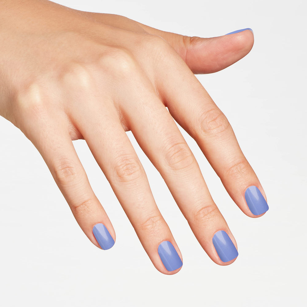 Manicure swatch on hand wearing OPI Can't CTRL Me showing even coverage