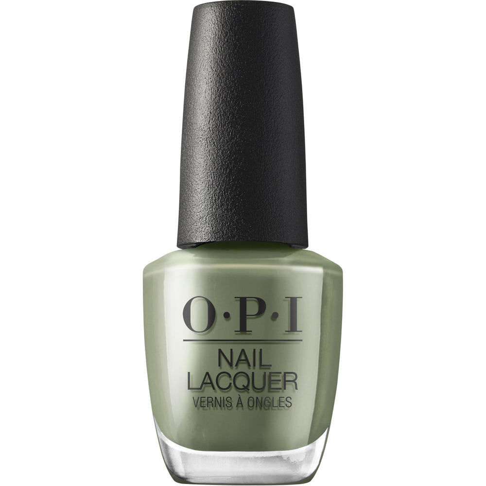 OPI Cargo All Out front bottle showing deep army green shade and glossy finish