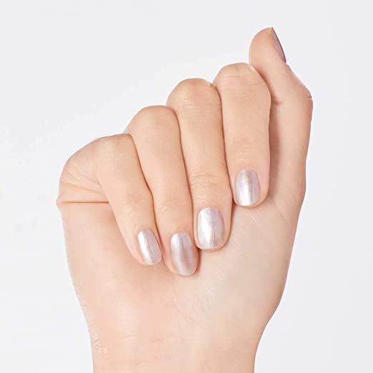 OPI bottle label detail highlighting product name and vegan formula benefits
