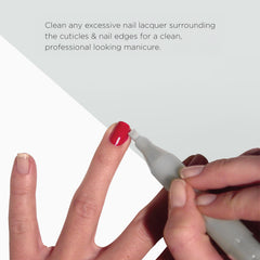 OPI close-up of angled felt tip for precise polish removal and clean edges