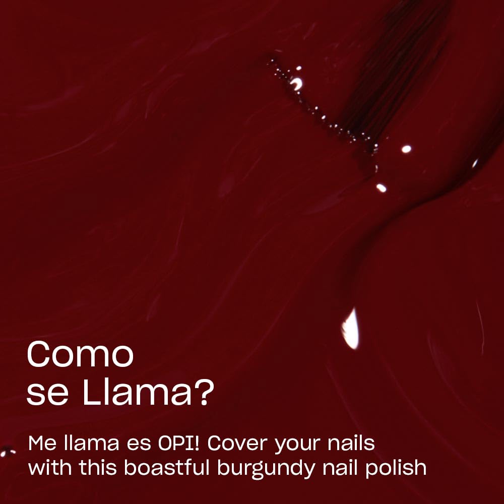 OPI Como se Llama brush stroke detail showing smooth crème application and streak-free coverage
