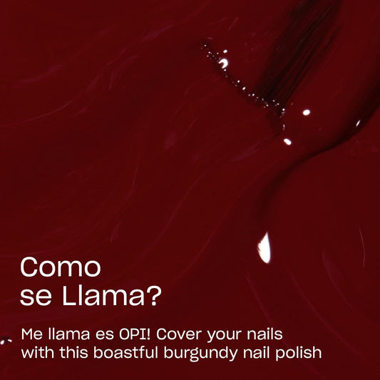 OPI Como se Llama brush stroke detail showing smooth crème application and streak-free coverage