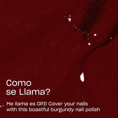 OPI Como se Llama brush stroke detail showing smooth crème application and streak-free coverage