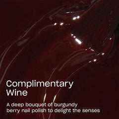 OPI Complimentary Wine brush stroke demonstrating smooth application and full coverage