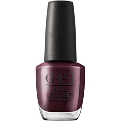 OPI Complimentary Wine front bottle showing rich burgundy lacquer and glossy finish
