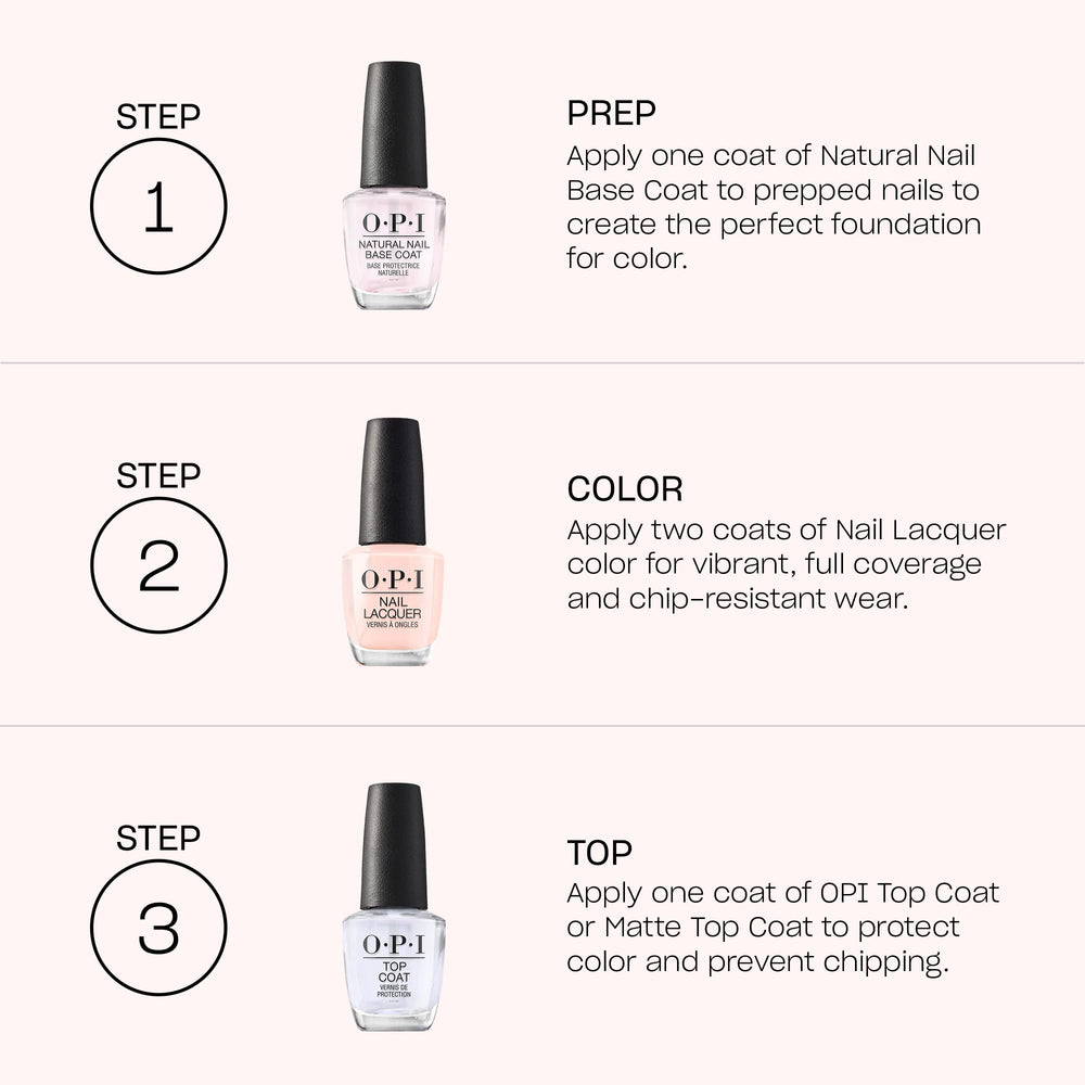 OPI manicure lifestyle scene on hands highlighting polished professional look