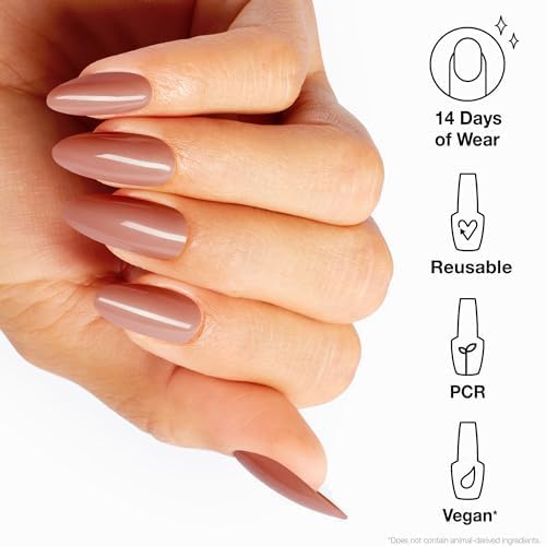 OPI close-up of nail tip texture and smooth matte finish for durability