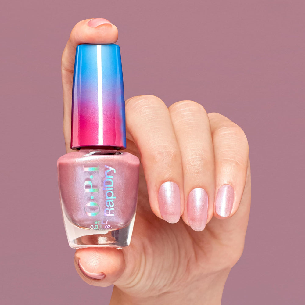 OPI close-up shimmer texture highlighting pearlescent finish and smooth coverage
