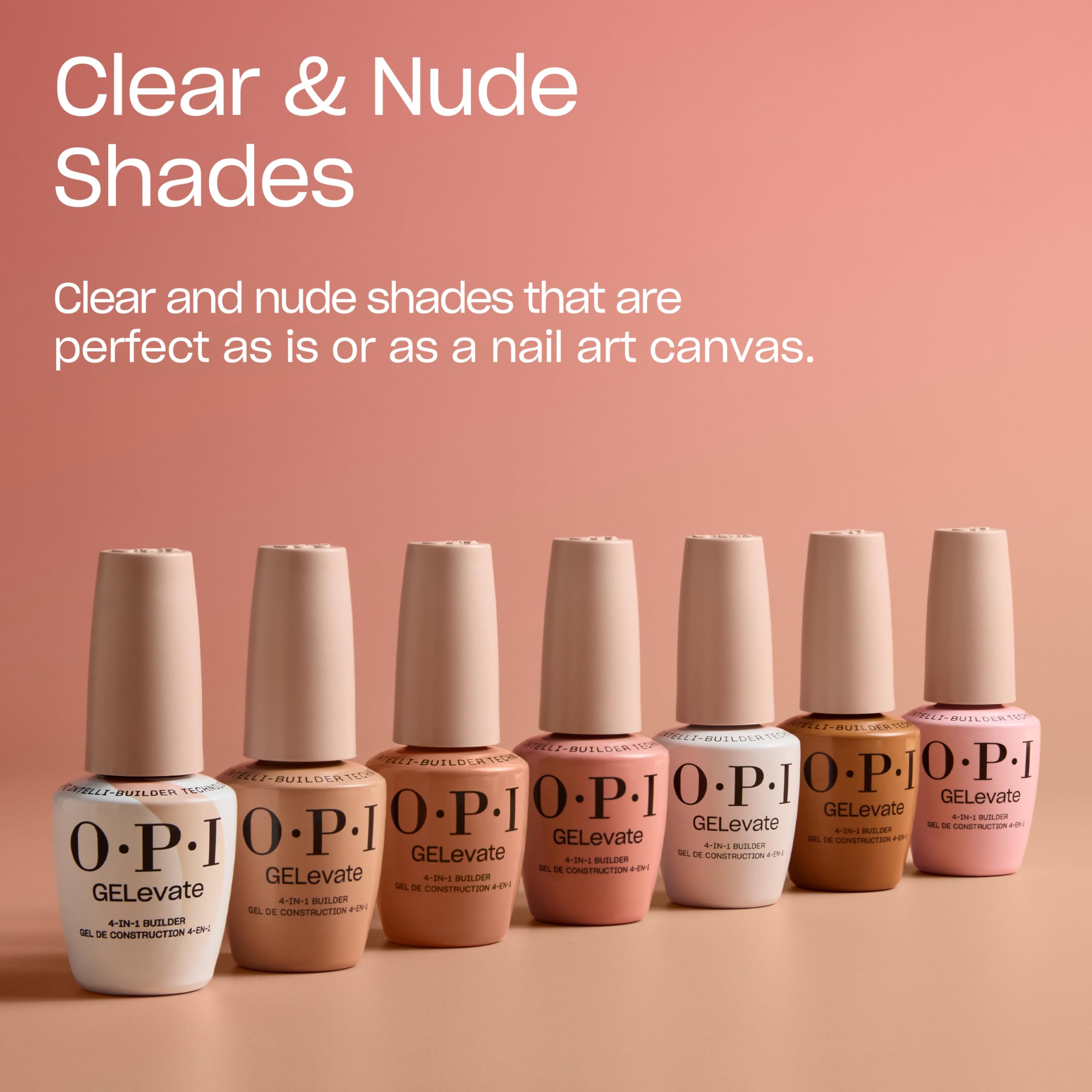 OPI GELevate filed nail detail displaying easy-to-file finish benefit