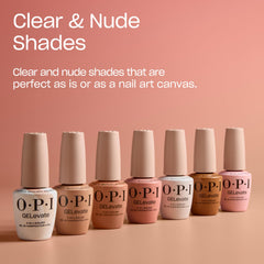 OPI GELevate filed nail detail displaying easy-to-file finish benefit