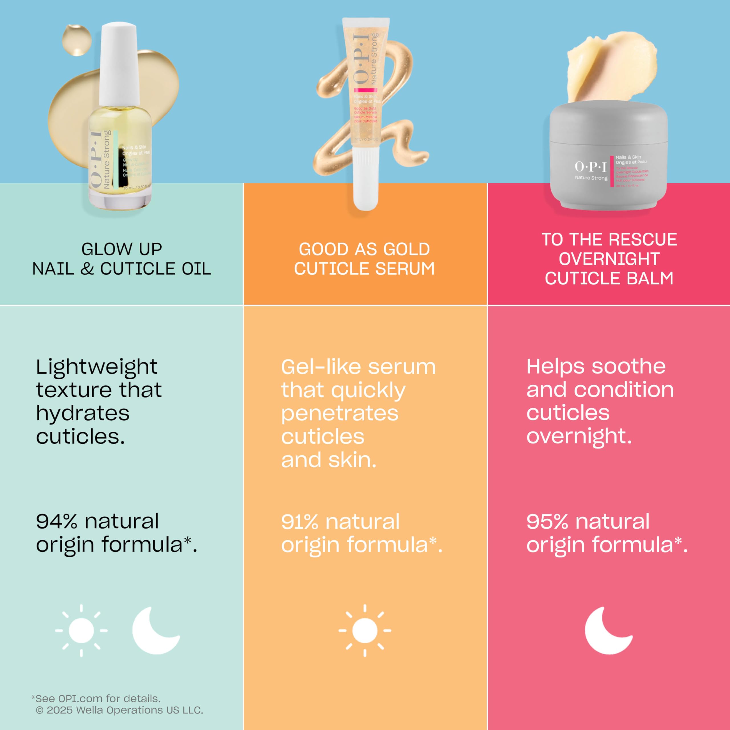 OPI label close-up highlighting key ingredients and vegan formula