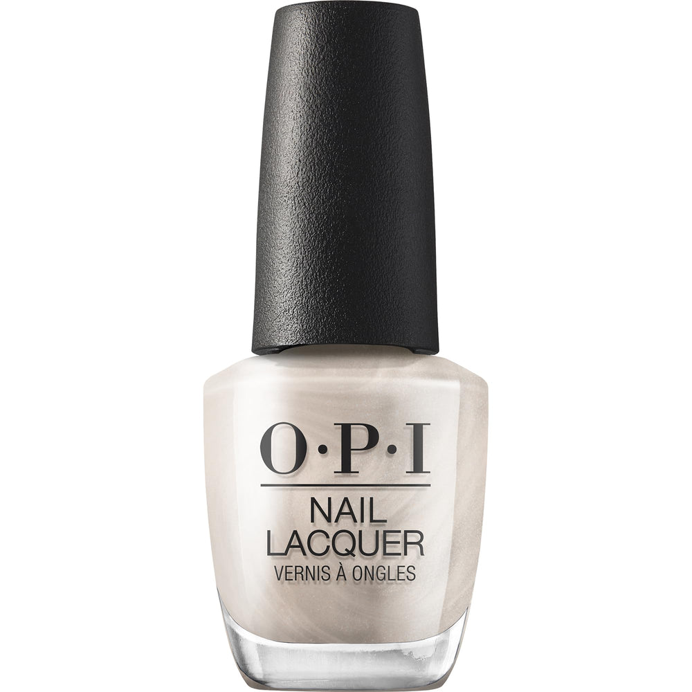 OPI bottle front view showing sheer white shimmer and brand clarity