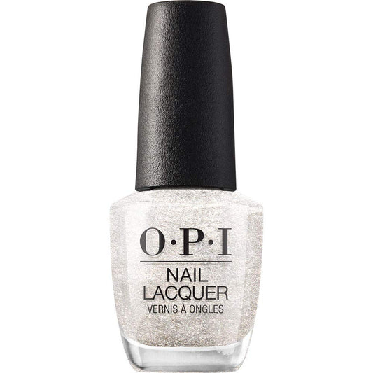 OPI bottle front view showing Happy Anniversary shimmer and glossy finish benefit