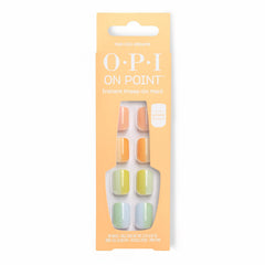 OPI Hue-cid Dreams front packaging showing pastel rainbow press-on set and included glue
