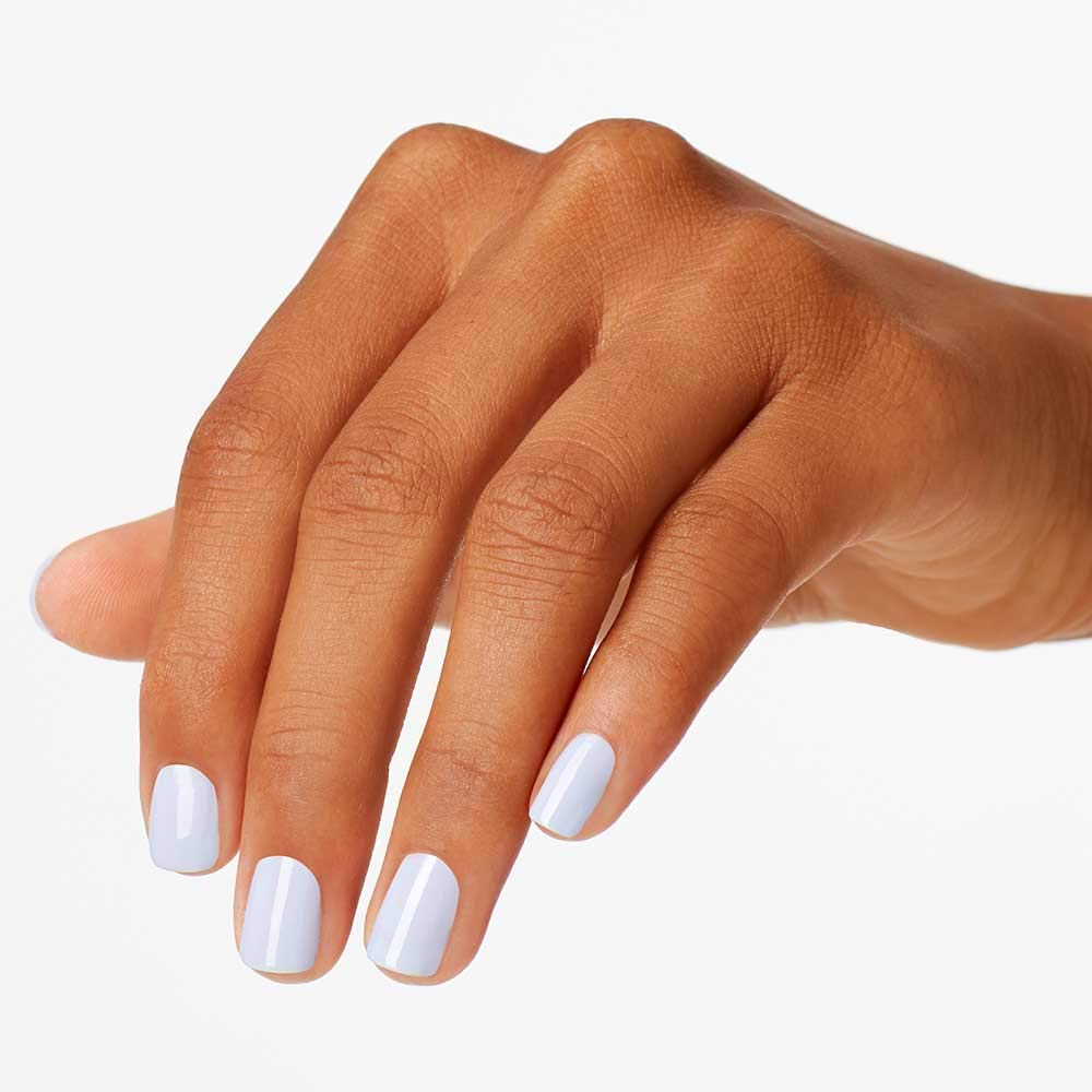 OPI close-up of high-gloss lilac finish highlighting chip resistance benefit