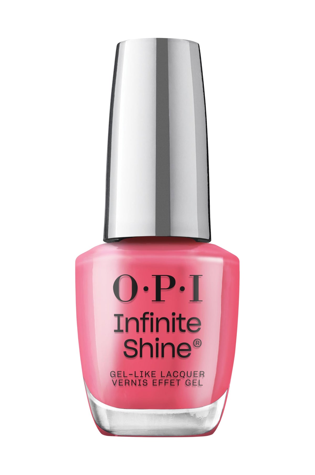 OPI bottle front view showing Strawberry Margarita color and branding for clear product ID