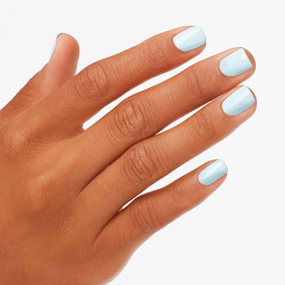 OPI close-up of creme texture showing even gloss and bubble-free finish benefit