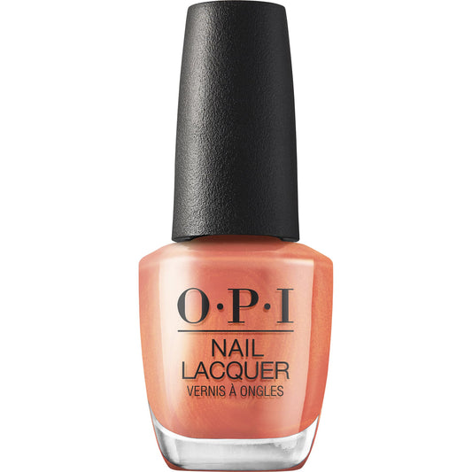 OPI Keep It Surreal front bottle showing coral shimmer and glossy finish