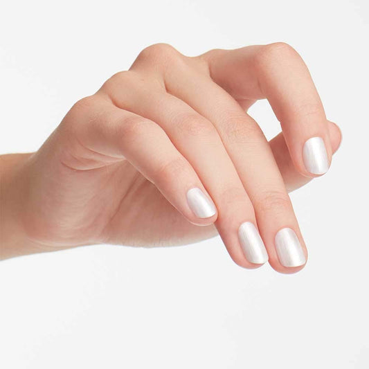 OPI Kyoto Pearl brush applying smooth stroke for even coverage and fewer streaks