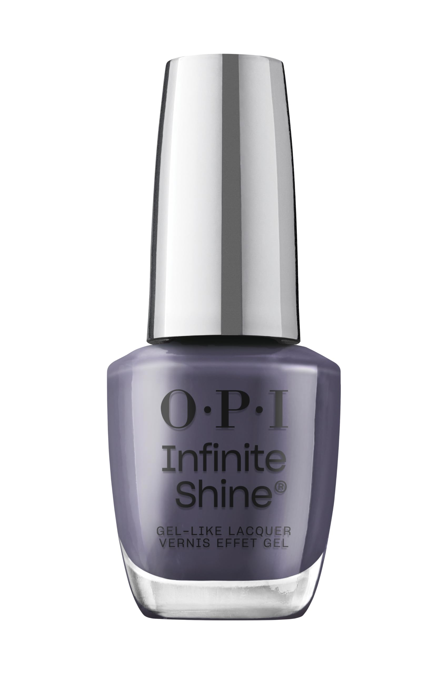 OPI Less is Norse front packaging showing deep blue color and gloss