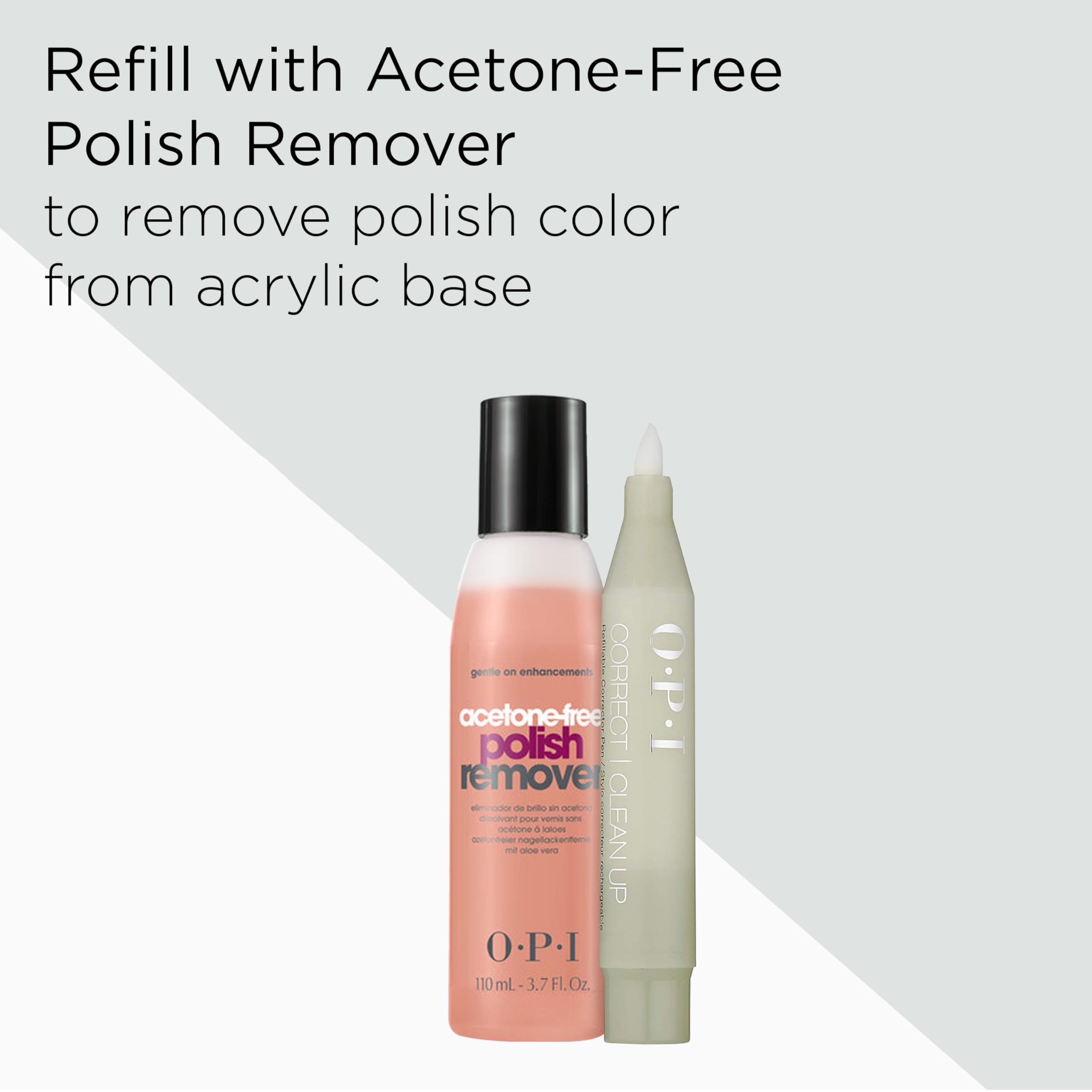 OPI corrector pen in a handbag portraying on-the-go touch-up convenience